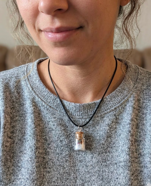 Tranquil Heart Intention Spell Jar Necklace