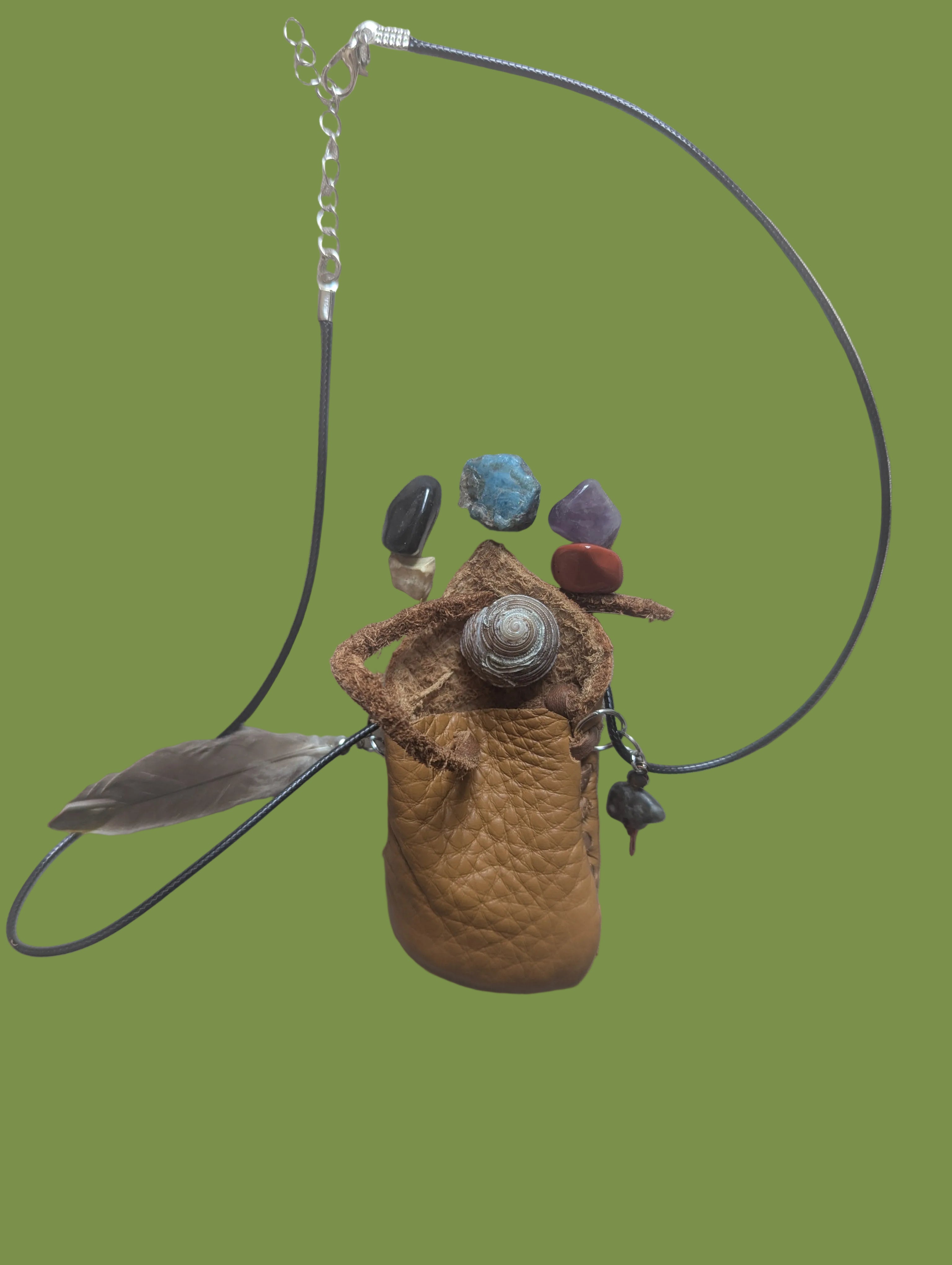 Earth & Spirit Handmade Leather Medicine Bag